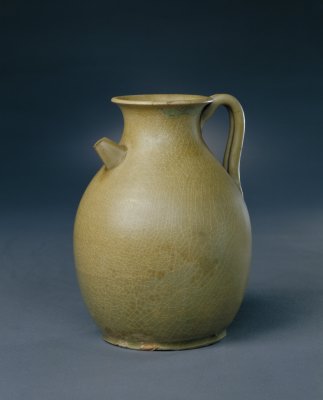 图片[1]-Blue glaze pot of Yue kiln-China Archive